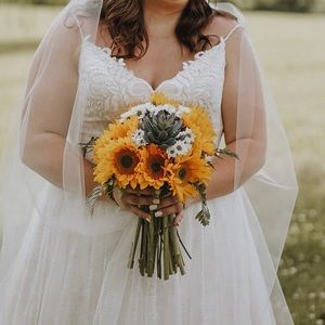 Bohemian (boho) wedding dress originally $1300